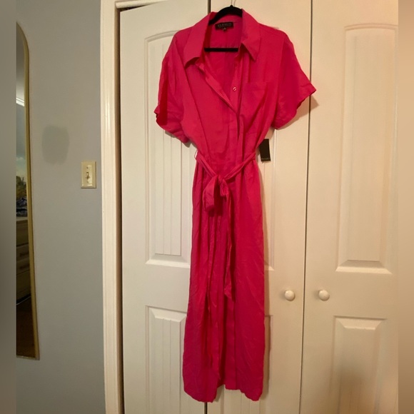 NWT Eloquii Pink Maxi Dress - Picture 2 of 11